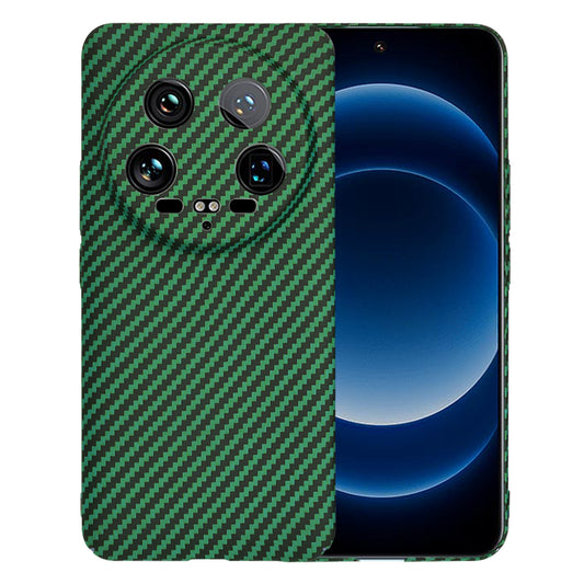 Hülle für Xiaomi 14 Ultra, Techsuit, Carbonite FiberShell, Grün