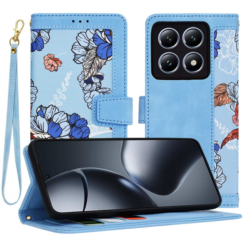 Hülle für Xiaomi 14T Pro, Techsuit, FlipCraft, Blau