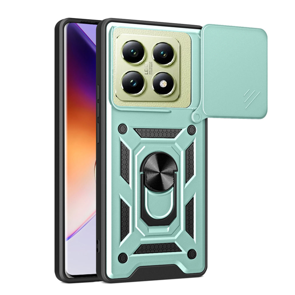 Hülle für Xiaomi 14T, Techsuit, CamShield, Grün