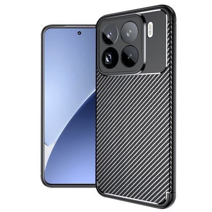 Hülle für Xiaomi 15 Pro, Techsuit, CarbonFiber, Schwarz