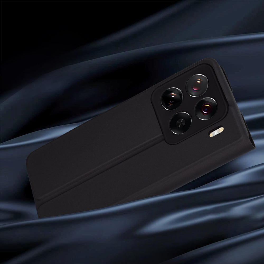 Hülle für Xiaomi 15 Pro, Techsuit, Magskin Book, Schwarz