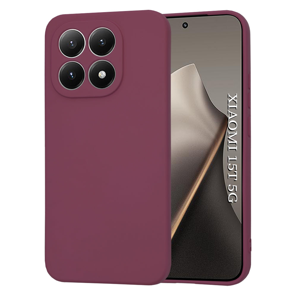 Hülle für Xiaomi 15T, Techsuit, SoftFlex, Kirschrot