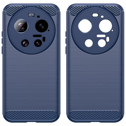 Hülle für Xiaomi 17 Ultra, Techsuit, Carbon, Blau