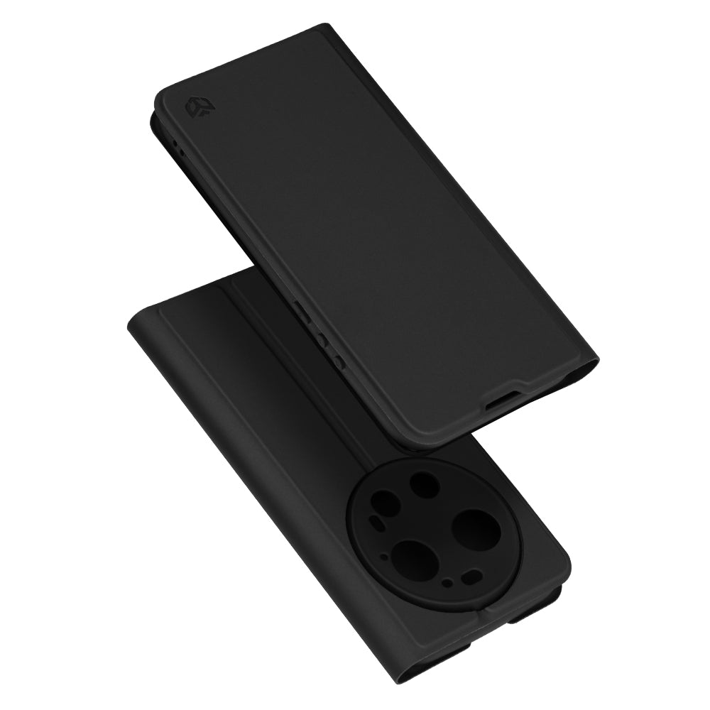 Case for Xiaomi 17 Ultra, Techsuit, Magskin Book, Black