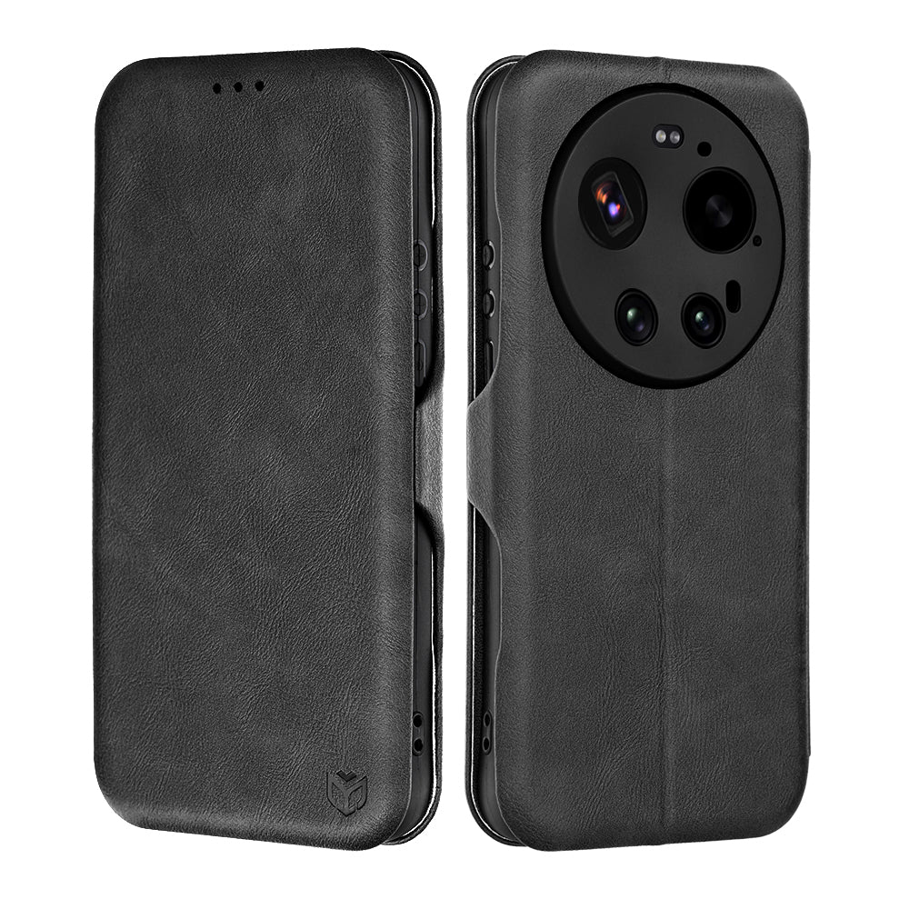 Hülle für Xiaomi 17 Ultra, Techsuit, Safe Wallet Plus, Schwarz