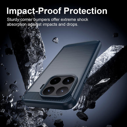Hülle für Xiaomi 17T Pro, Techsuit, Carbon, Blau