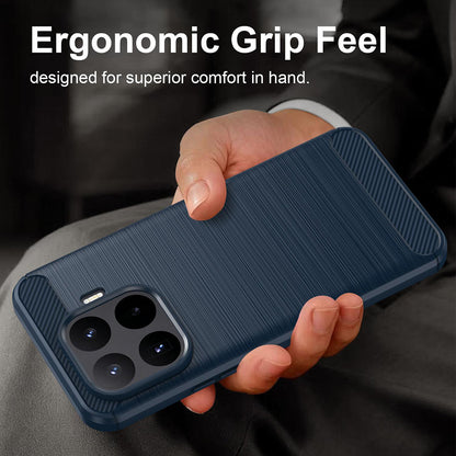 Hülle für Xiaomi 17T Pro, Techsuit, Carbon, Blau