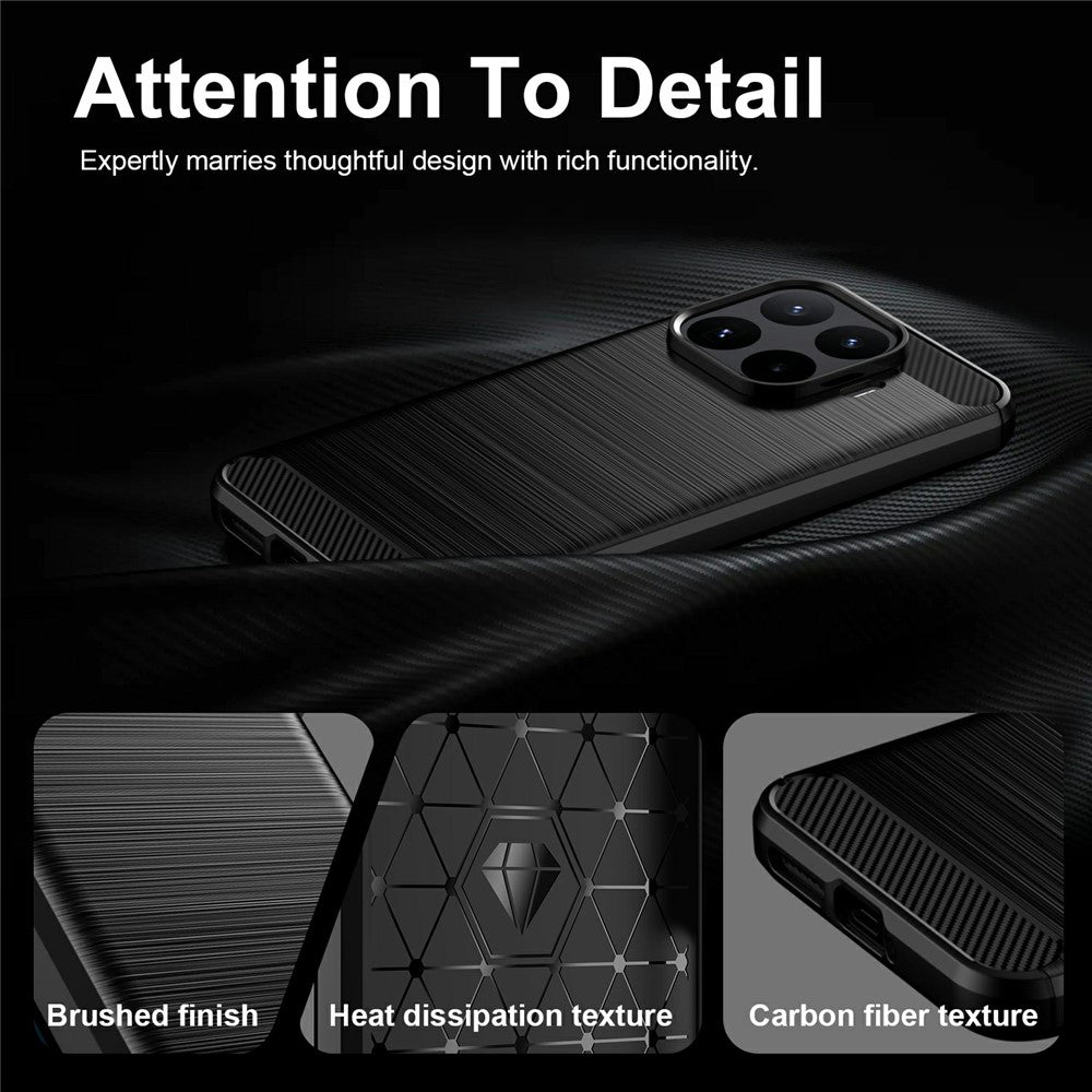 Hülle für Xiaomi 17T Pro, Techsuit, Carbon, Schwarz