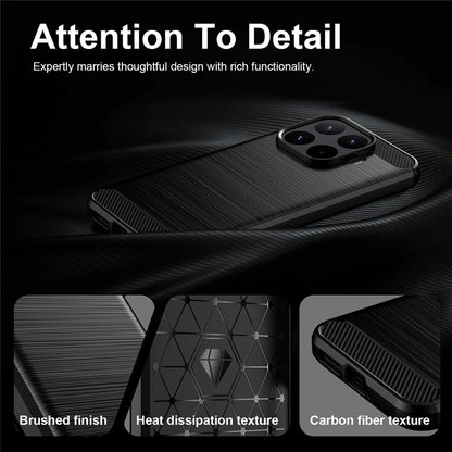 Hülle für Xiaomi 17T Pro, Techsuit, Carbon, Schwarz