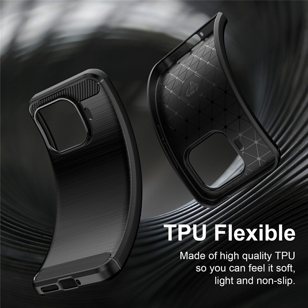 Hülle für Xiaomi 17T Pro, Techsuit, Carbon, Schwarz