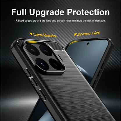 Hülle für Xiaomi 17T, Techsuit, Carbon, Blau
