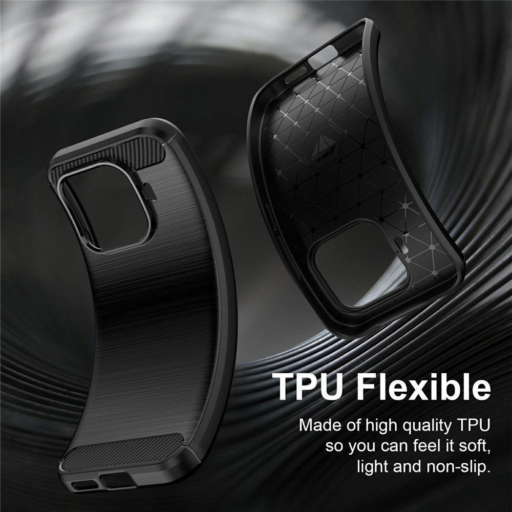 Hülle für Xiaomi 17T, Techsuit, Carbon, Schwarz