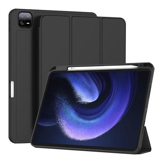 Hülle für Xiaomi Pad 6 / 6 Pro, Techsuit, Flex Trifold, Schwarz