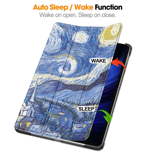 Hülle für Xiaomi Pad 6 / 6 Pro, Techsuit, FoldPro Starry Night, Mehrfarbig