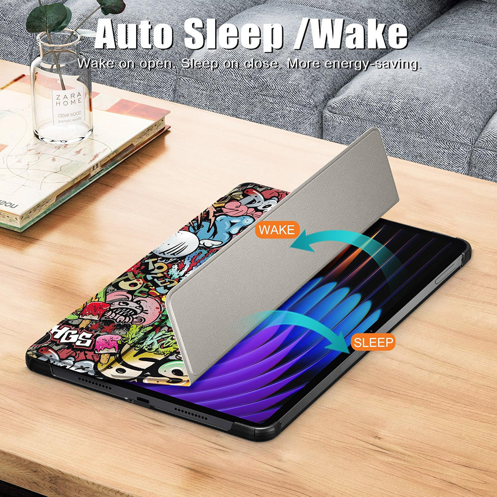 Hülle für Xiaomi Pad 7 / 7 Pro, Techsuit, FoldPro Urban Vibe, Mehrfarbig