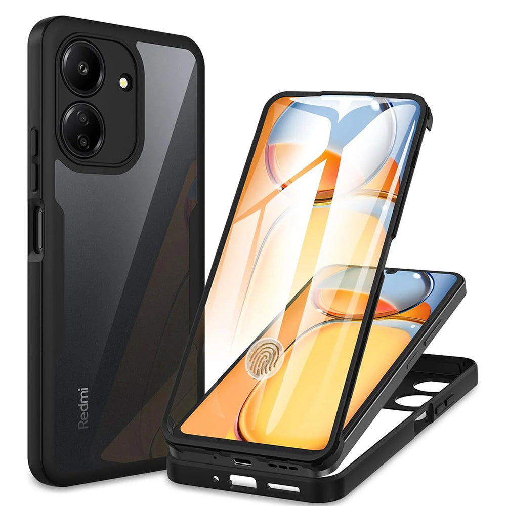 Hülle für Xiaomi Poco C65 / Redmi 13C, Techsuit, ColorVerse 360, Schwarz