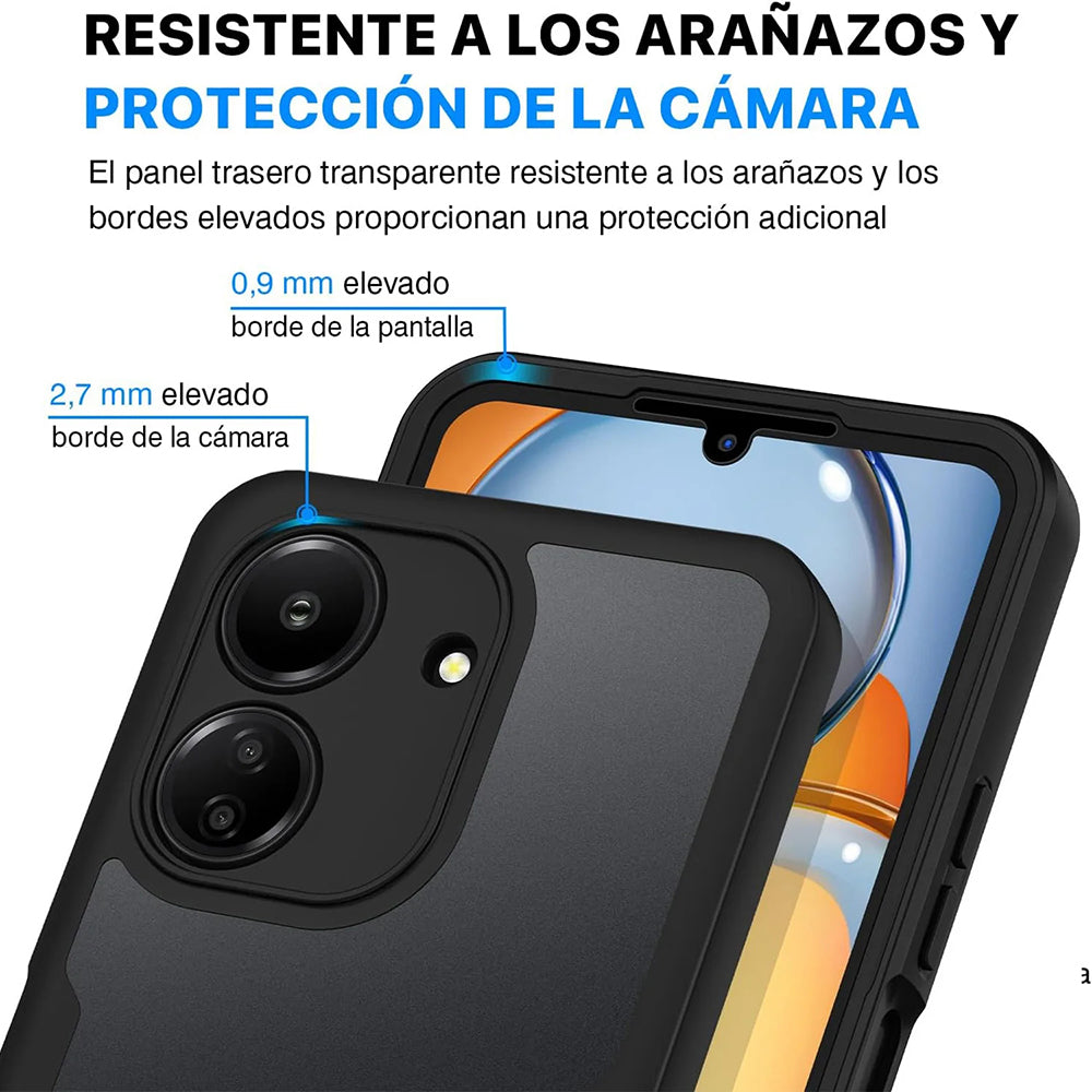 Hülle für Xiaomi Poco C65 / Redmi 13C, Techsuit, ColorVerse 360, Schwarz