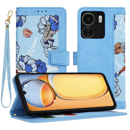 Hülle für Xiaomi Poco C65 / Redmi 13C, Techsuit, FlipCraft, Blau