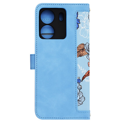 Hülle für Xiaomi Poco C65 / Redmi 13C, Techsuit, FlipCraft, Blau