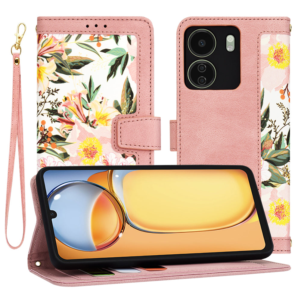 Hülle für Xiaomi Poco C65 / Redmi 13C, Techsuit, FlipCraft, Rosa