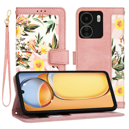 Hülle für Xiaomi Poco C65 / Redmi 13C, Techsuit, FlipCraft, Rosa