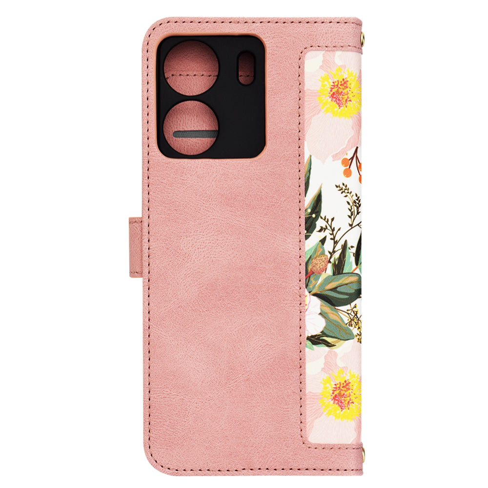 Hülle für Xiaomi Poco C65 / Redmi 13C, Techsuit, FlipCraft, Rosa