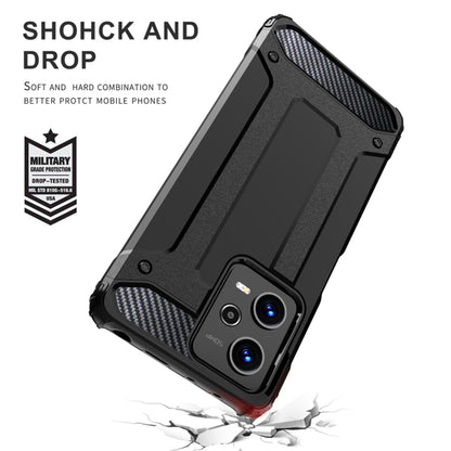 Hülle für Xiaomi Poco C65 / Redmi 13C, Techsuit, Hybrid Armor, Schwarz