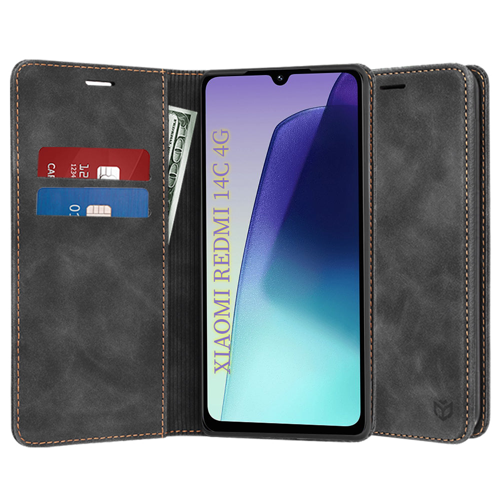Hülle für Xiaomi Poco C75 / Redmi 14C, Techsuit, Confy, Schwarz
