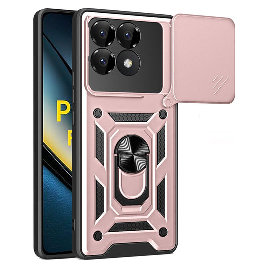 Hülle für Xiaomi Poco F6 Pro, Techsuit, CamShield, Rosa