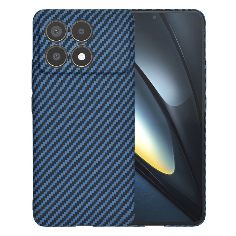 Hülle für Xiaomi Poco F6 Pro, Techsuit, Carbonite FiberShell, Türkis