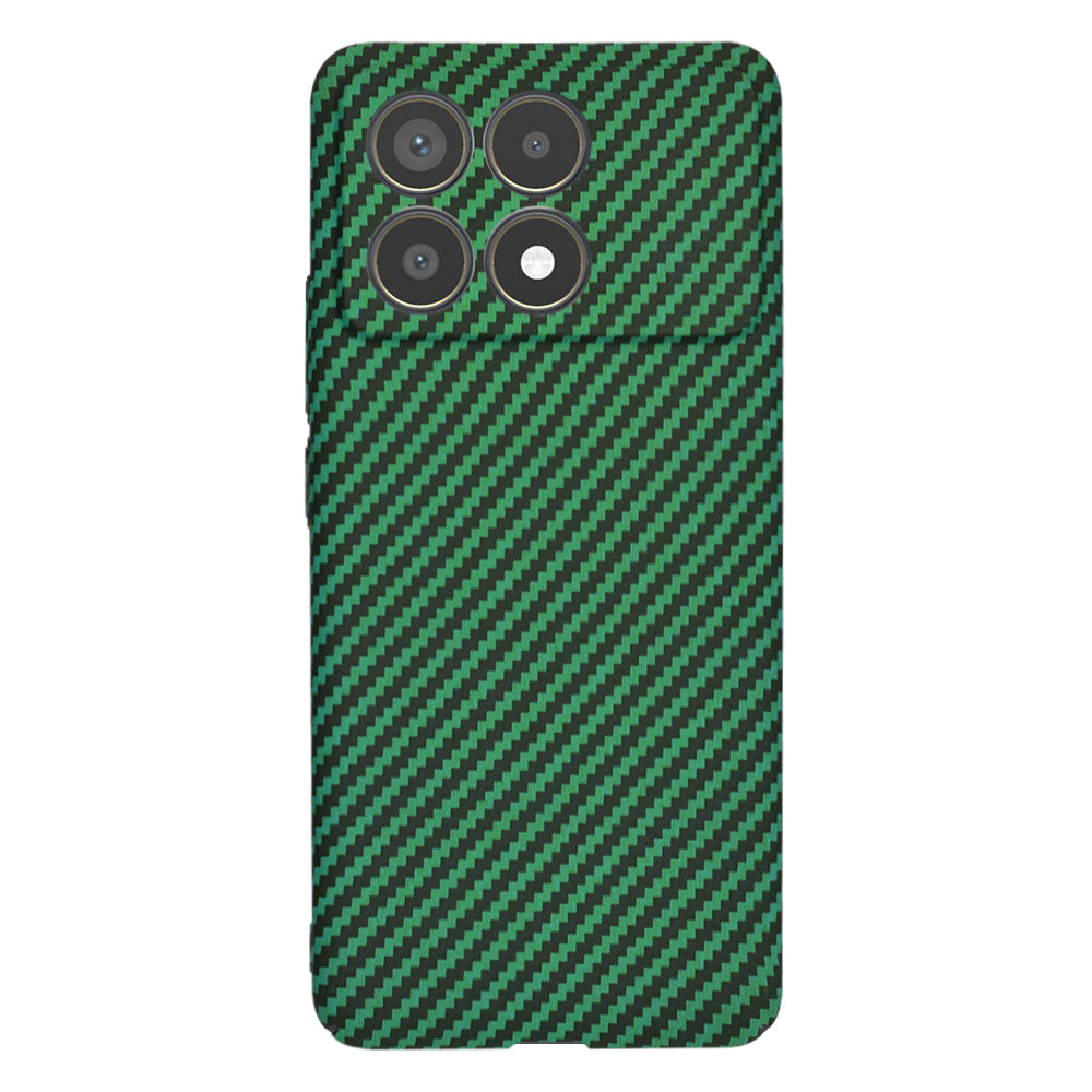 Hülle für Xiaomi Poco F6 Pro, Techsuit, Carbonite FiberShell, Grün