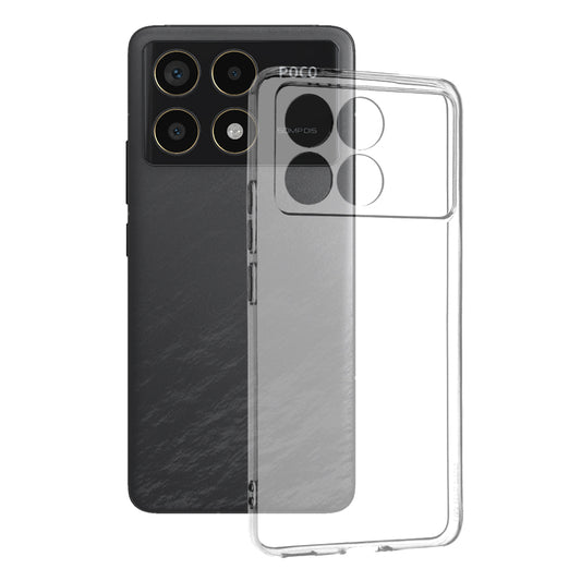 Hülle für Xiaomi Poco F6 Pro, Techsuit, Klar, Transparent