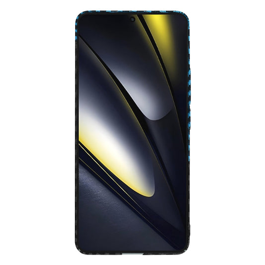 Hülle für Xiaomi Poco F6, Techsuit, Carbonite FiberShell, Blau