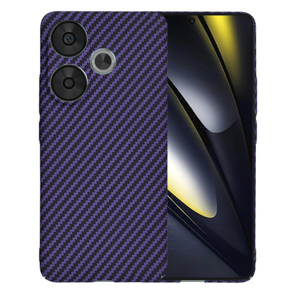Hülle für Xiaomi Poco F6, Techsuit, Carbonite FiberShell, Lila