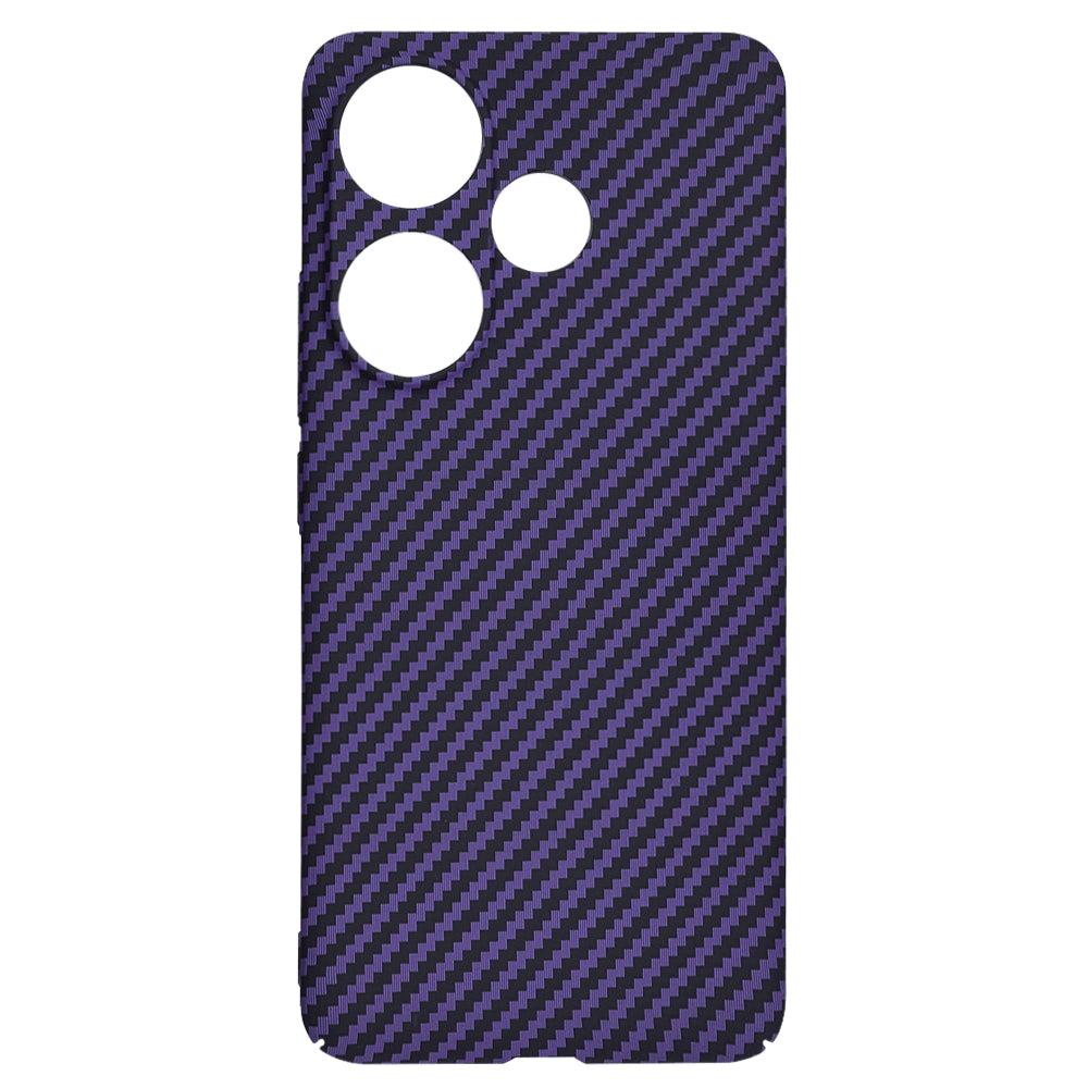 Hülle für Xiaomi Poco F6, Techsuit, Carbonite FiberShell, Lila