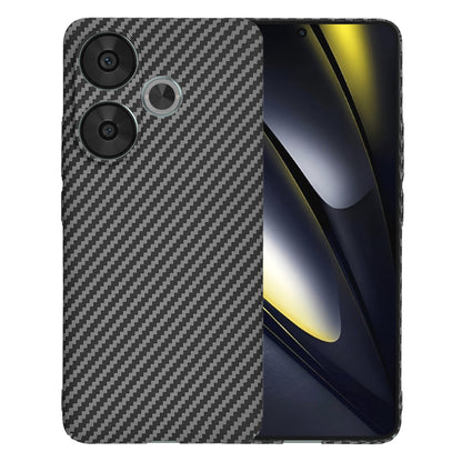 Hülle für Xiaomi Poco F6, Techsuit, Carbonite FiberShell, Schwarz