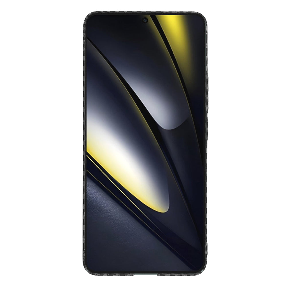 Hülle für Xiaomi Poco F6, Techsuit, Carbonite FiberShell, Schwarz