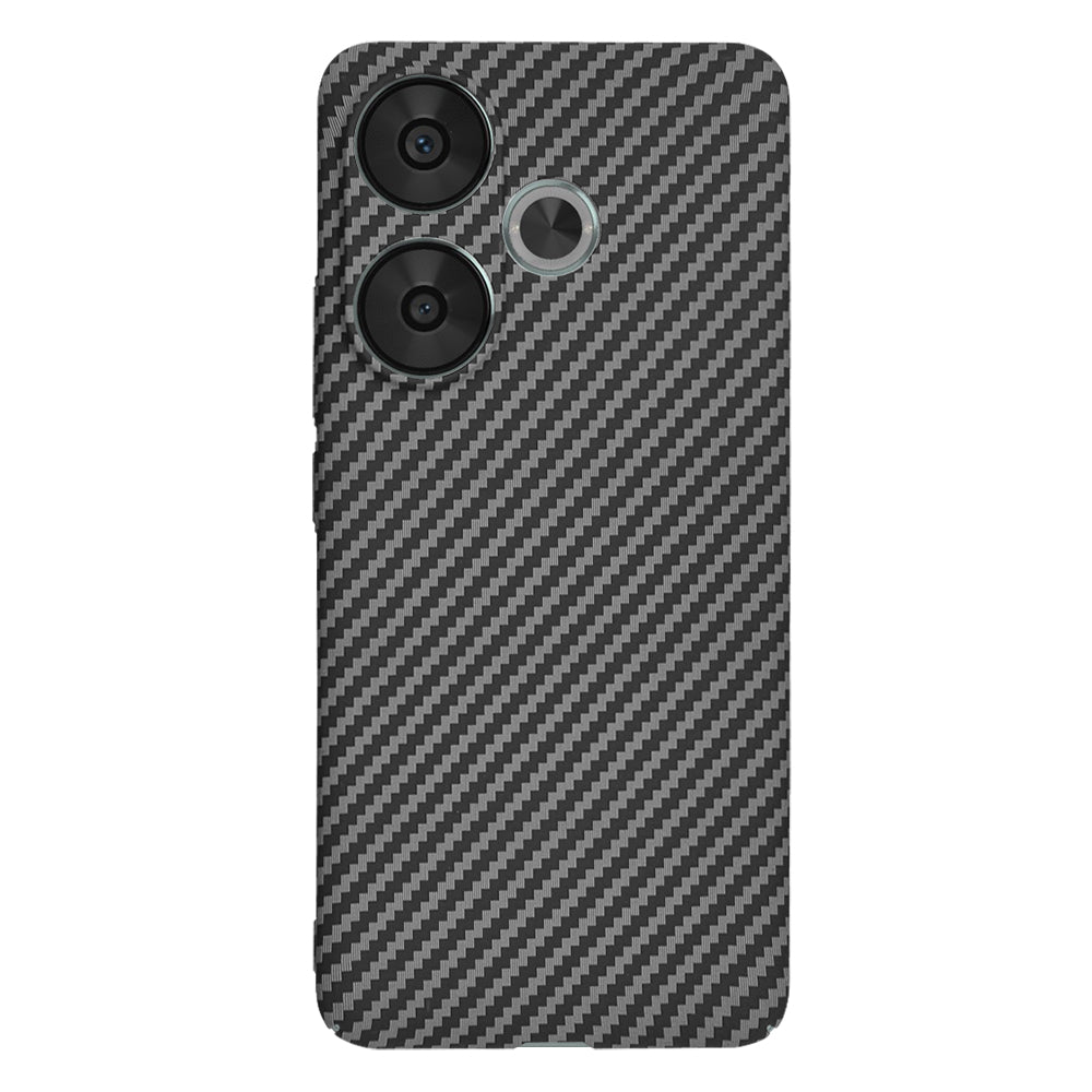 Hülle für Xiaomi Poco F6, Techsuit, Carbonite FiberShell, Schwarz