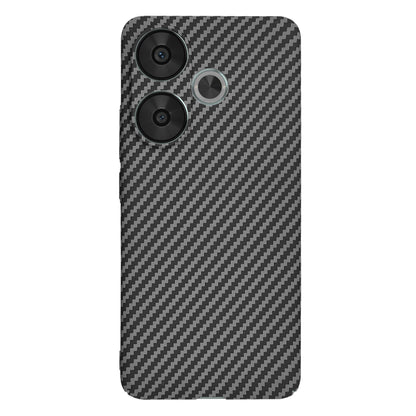 Hülle für Xiaomi Poco F6, Techsuit, Carbonite FiberShell, Schwarz