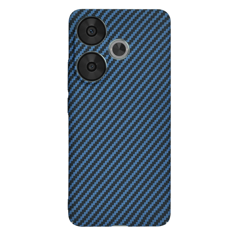 Hülle für Xiaomi Poco F6, Techsuit, Carbonite FiberShell, Türkis