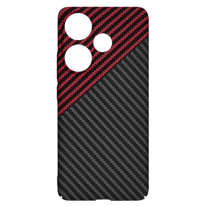 Hülle für Xiaomi Poco F6, Techsuit, Carbonite FiberShell, Schwarz Rot