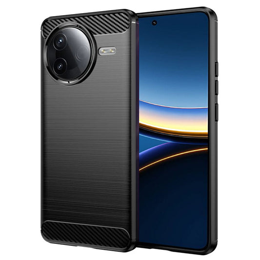 Hülle für Xiaomi Poco F7 Pro, Techsuit, Carbon, Schwarz