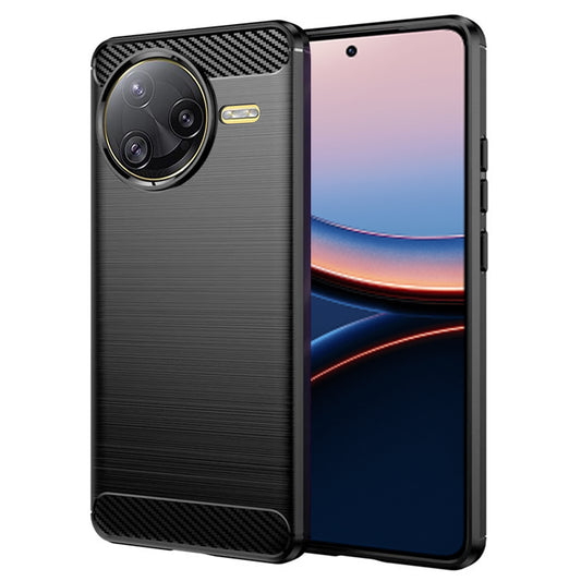 Hülle für Xiaomi Poco F7 Ultra, Techsuit, Carbon, Schwarz