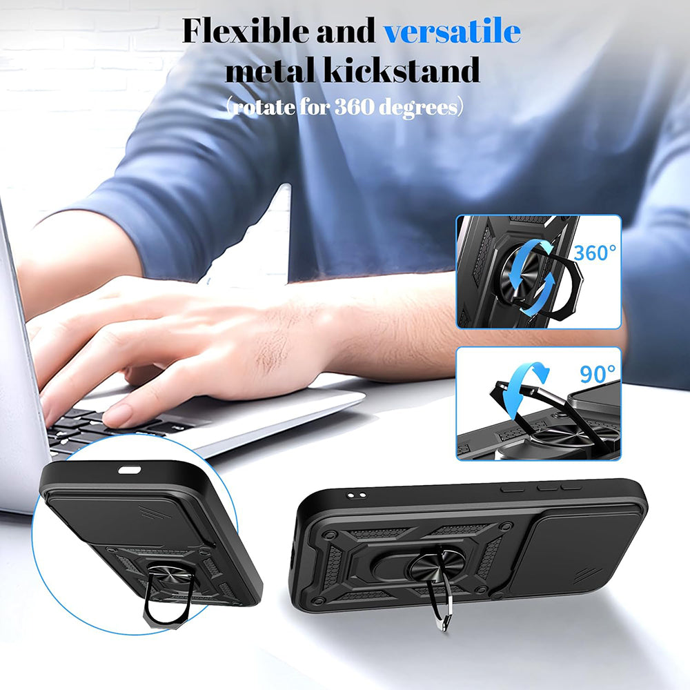 Hülle für Xiaomi Poco F8 Pro, Techsuit, CamShield, Schwarz