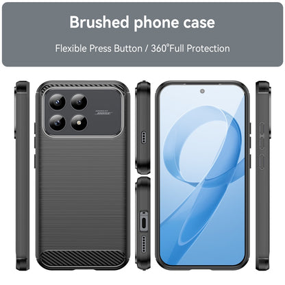 Hülle für Xiaomi Poco F8 Pro, Techsuit, Carbon, Schwarz