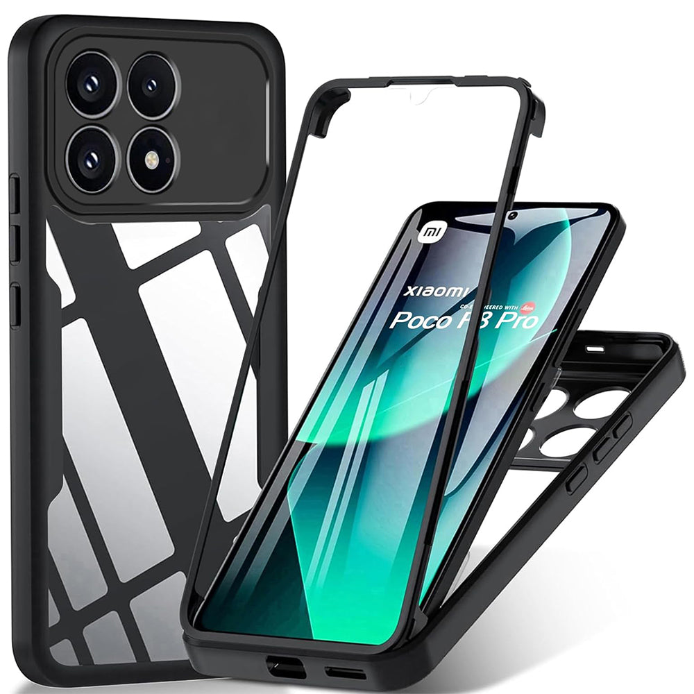 Case for Xiaomi Poco F8 Pro, Techsuit, ColorVerse 360, Black