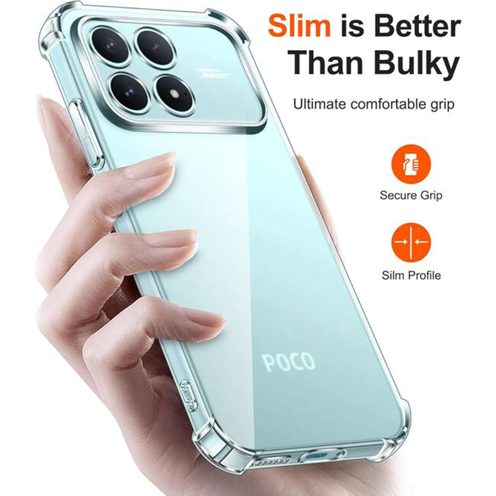 Hülle für Xiaomi Poco F8 Pro, Techsuit, Shockproof Clear, Transparent