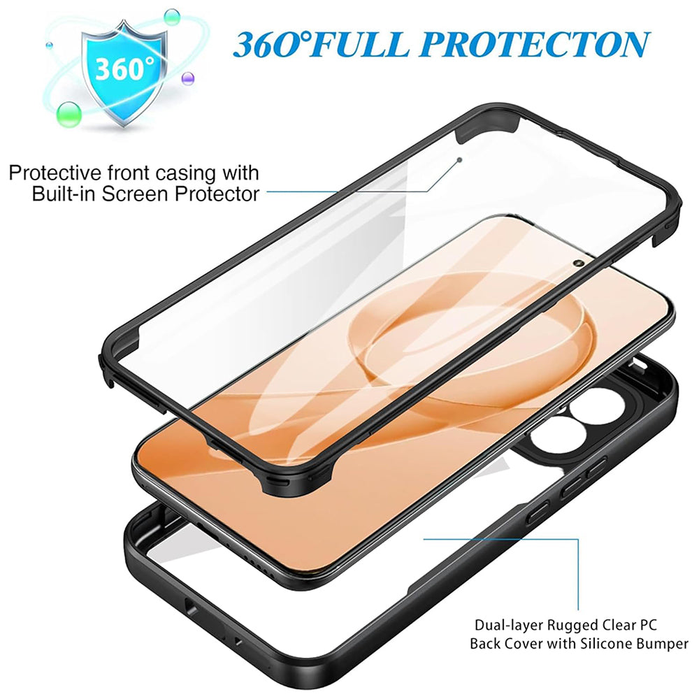 Hülle für Xiaomi Poco F8 Ultra, Techsuit, ColorVerse 360, Schwarz