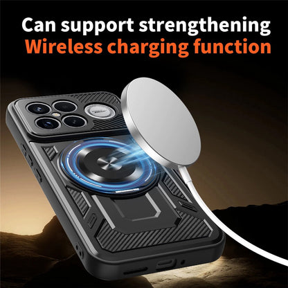 Hülle für Xiaomi Poco F8 Ultra, Techsuit, RuggedCam, Schwarz