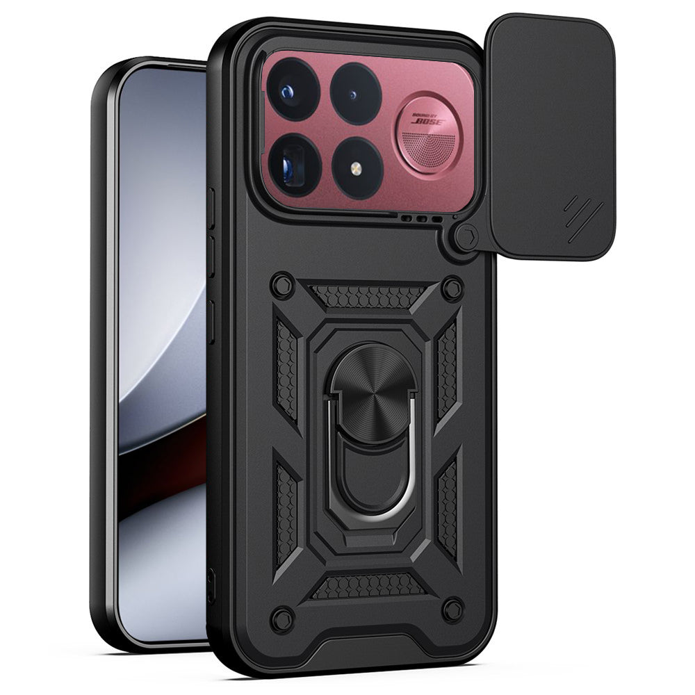 Hülle für Xiaomi Poco F9 Ultra, Techsuit, CamShield, Schwarz